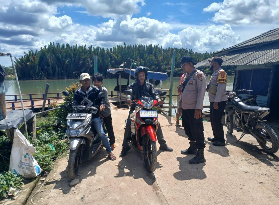 Cegah Aksi Kejahatan, Polisi Tulang Bawang Pelototi Dermaga Penyeberangan dan Tempat Wisata