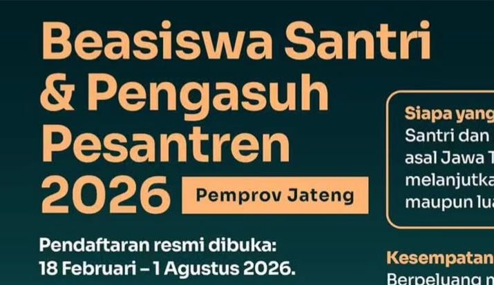 Merapat! Beasiswa Santri dan Pengasuh Pesantren 2026 Resmi Dibuka dengan Tawaran Studi Dalam dan Luar Negeri