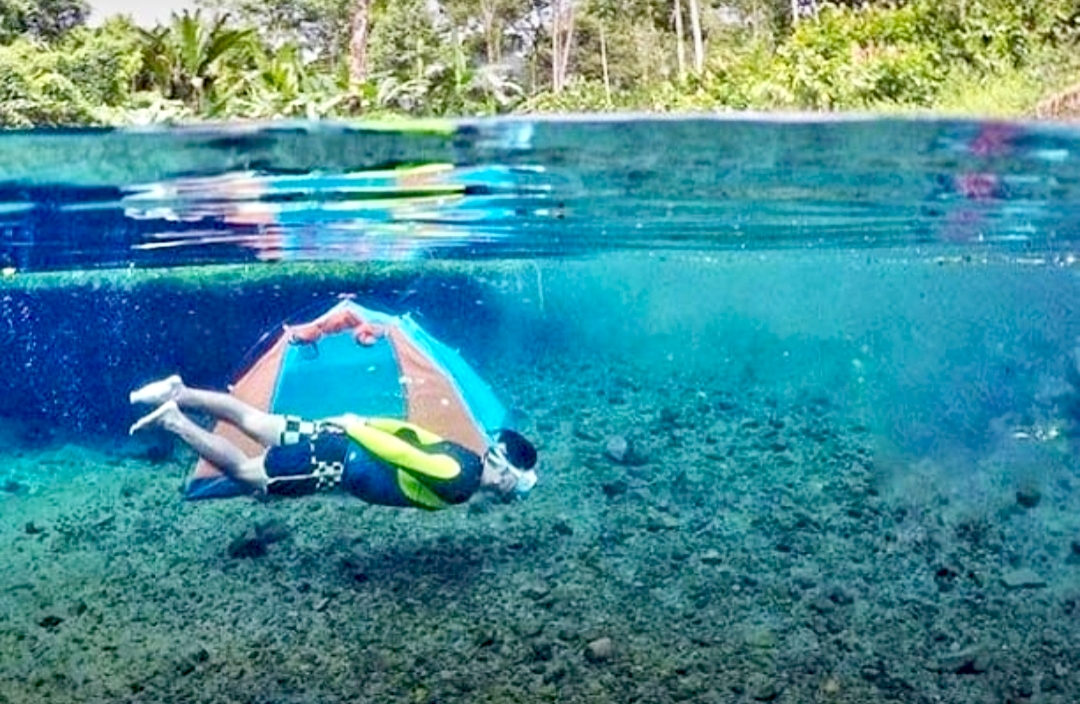 Hanya 20 Km Dari Pemkab Tanggamus Lampung, Mata Air Way Sumpuk Tawarkan Pesona Wisata Underwater