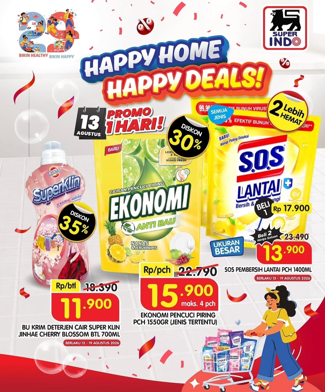 Tinggal Hitungan Jam, Serbu Promo 1 Hari Superindo Kebutuhan Rumah Tangga, Diskon Hingga 35 Persen