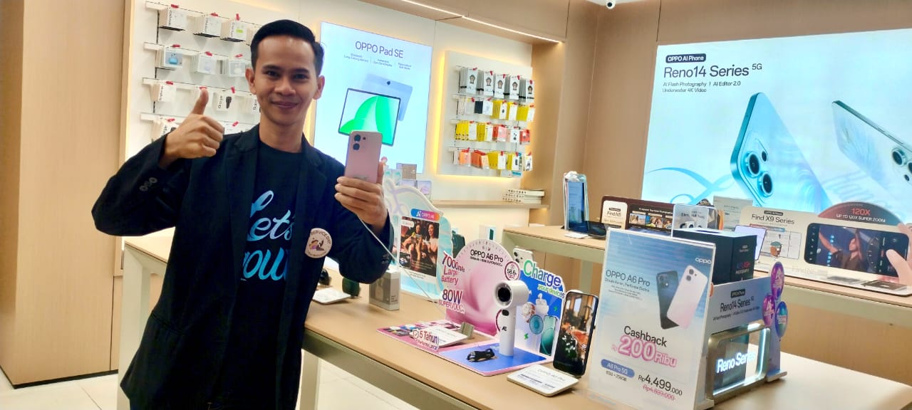 Resmi Hadir Di OPPO Store Chandra Lampung, A6 Pro Dengan Baterai 7000 mAh Bisa Jadi Powerbank!