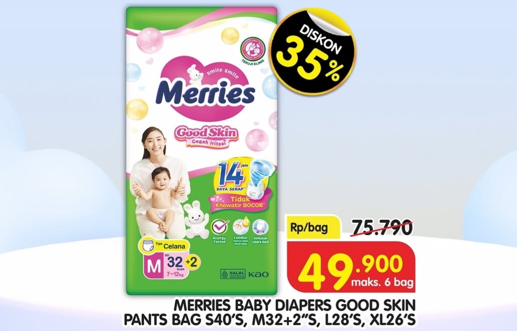 Super Hemat Superindo, Promo Idaman Ibu, Popok Bayi Diskon Hingga 35 Persen