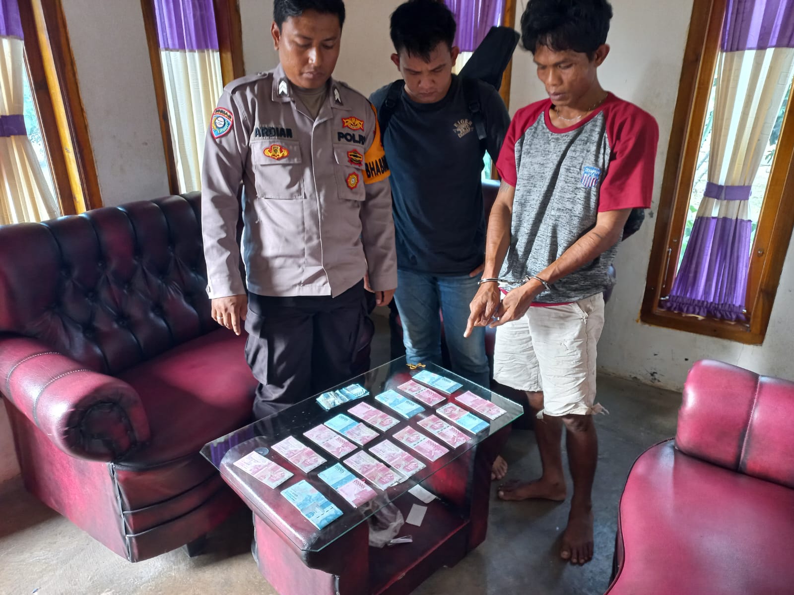 Edarkan Uang Palsu Warga OKI Sumatera Selatan Diamankan Polres Mesuji