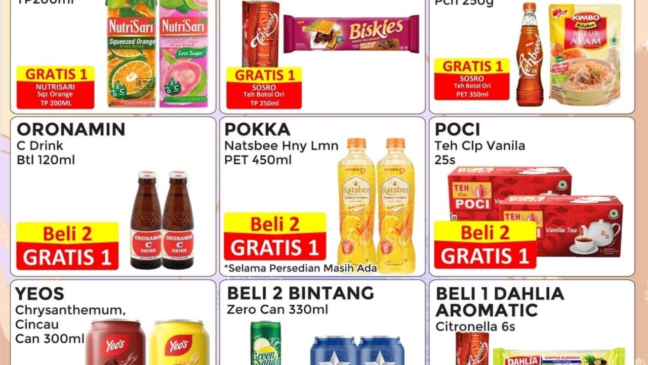 Belanja Murah Spesial Jumat Berkah, Ada Promo Beli 2 Gratis 1! Ini Katalognya