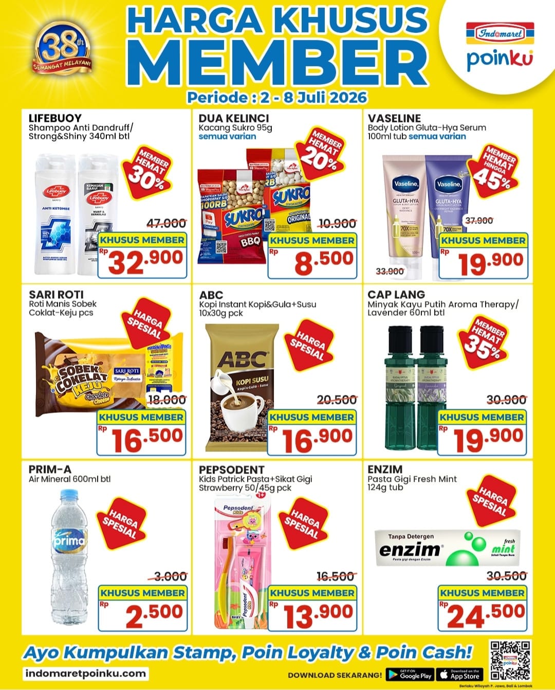Terakhir Hari Ini, Promo Harga Khusus Member Indomaret Poinku 8 Juli 2026, Cek Daftar Produknya
