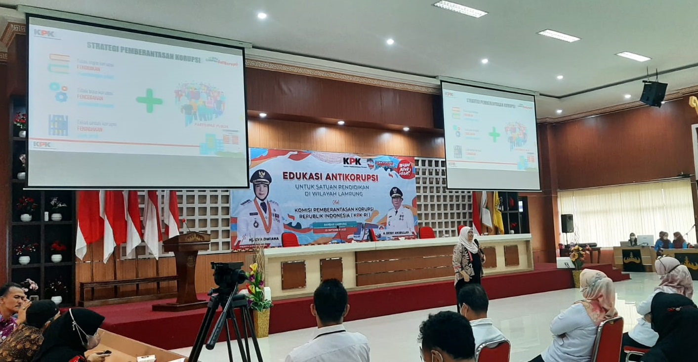 Guru di Bandar Lampung Dapat Edukasi Anti Korupsi Dari KPK, Ini yang Bakal Diterapkan