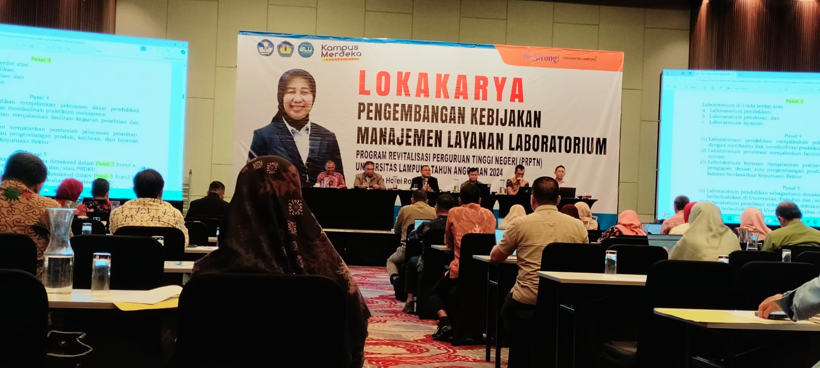 PR-PTN Unila Bahas Rancangan Draft Peraturan Rektor Tentang Manajemen Layanan Laboratorium