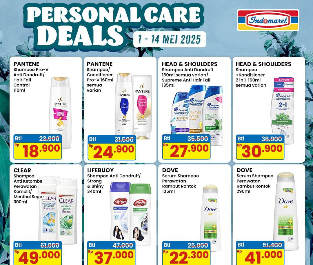 Promo Indomaret Spesial Shampo Edisi Tanggal Muda, Dapatkan Diskon Potongan Harga 2 Mei 2025