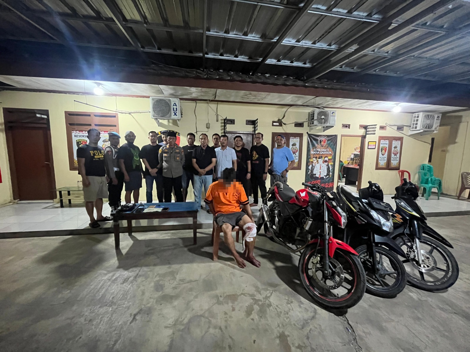 Ditangkap di Lamsel, Residivis Curanmor Tulang Bawang Dihadiahi Timah Panas Polisi