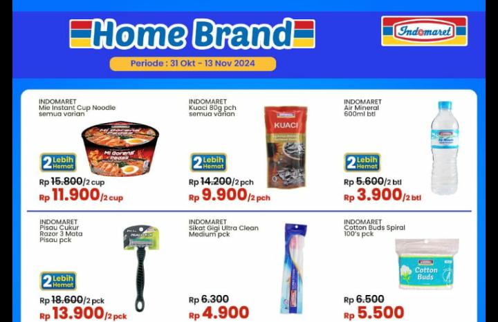 Serbu Promo Indomaret Home Brand, Ada Diskon Pisau Cukur Rp 13 Ribu Dapat 2 Pcs