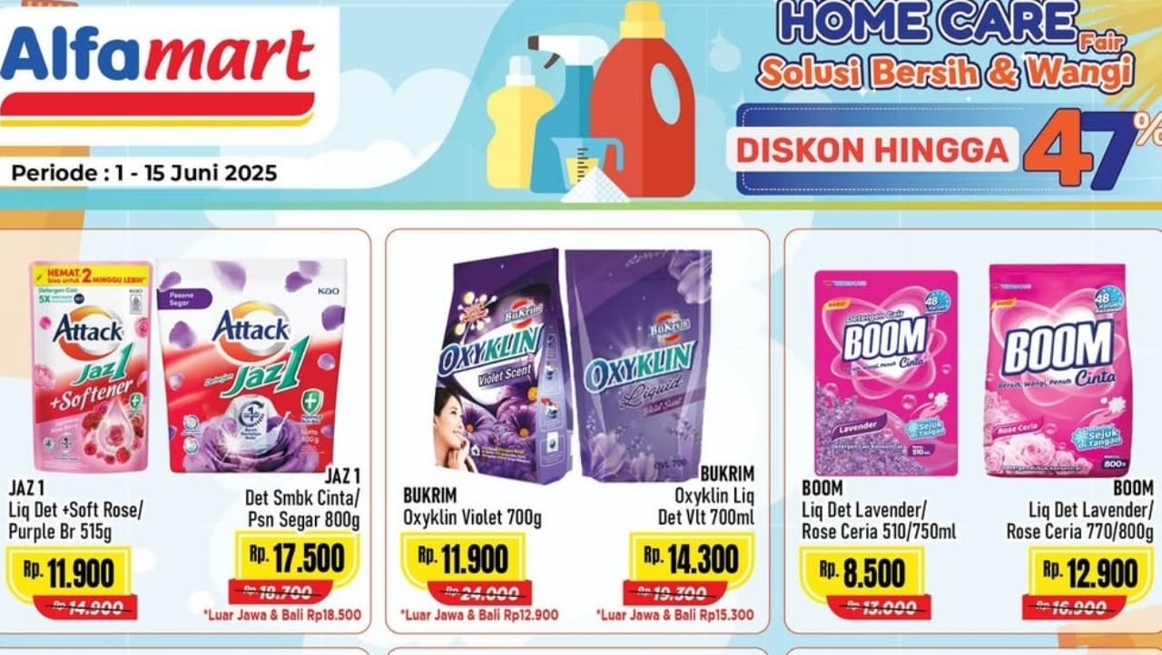 Belanja Deterjen Murah Spesial Jumat Berkah, Borong Promo Home Care Dengan Diskon 47 Persen