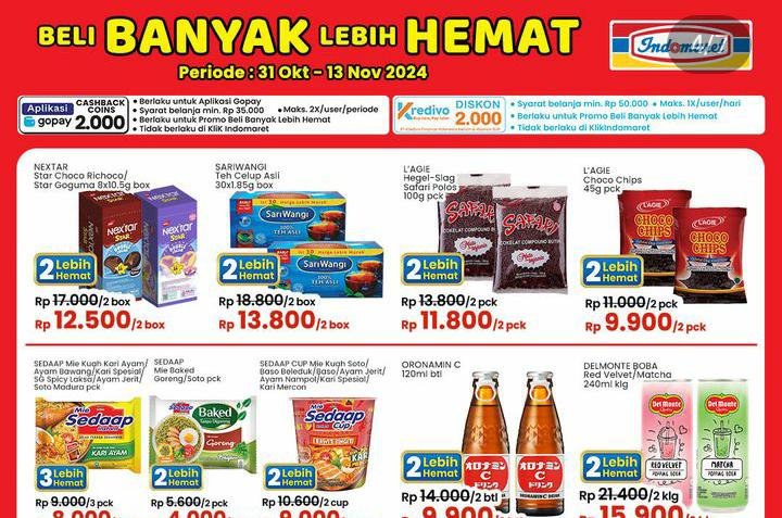 Belanja Banyak Lebih Hemat Pakai Promo Indomaret Lampung, Ada Boba Red Velvet Rp 15 Ribu Dapat 2