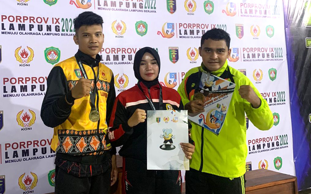 Tiga Petinju Universitas Teknokrat Indonesia Sumbang Medali di Porprov IX Lampung 