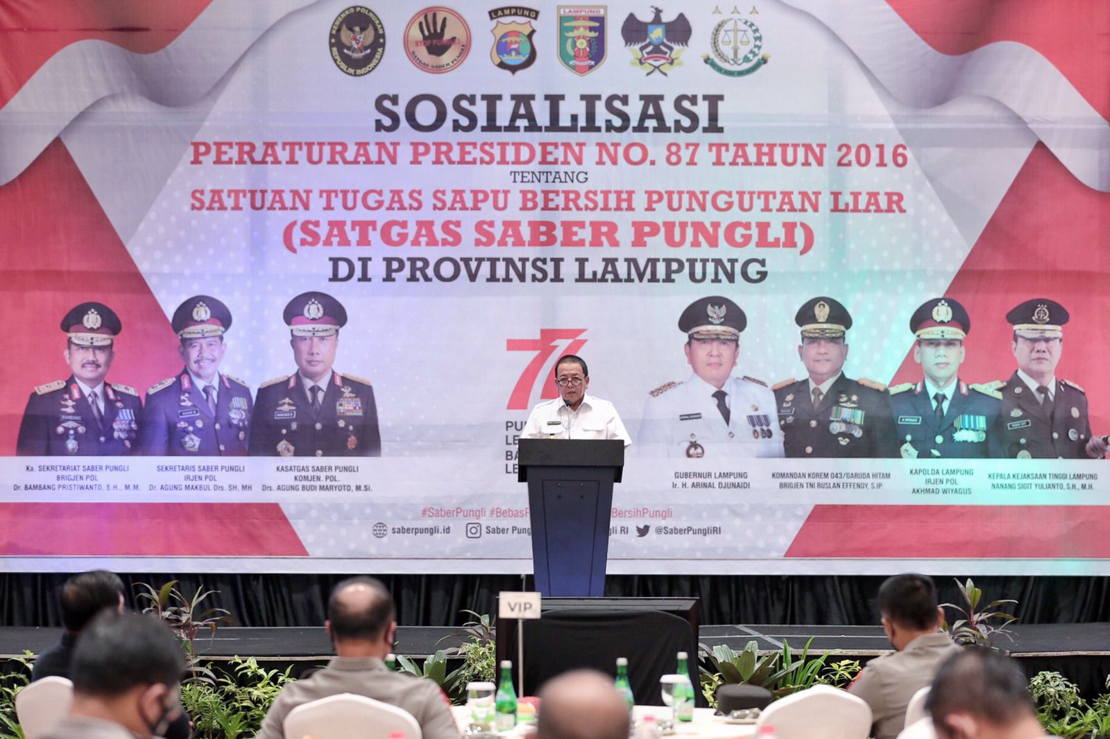 Gubernur Arinal Ajak Komponen di Daerah Gerak Cepat Tindak Tegas Praktek Pungli