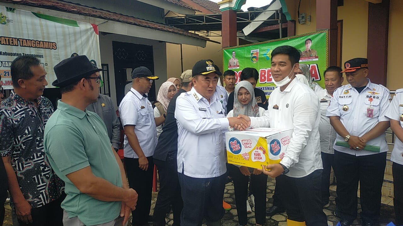 Bupati Tanggamus Tinjau Lokasi Banjir dan Salurkan Bantuan Bersama Forkopimda