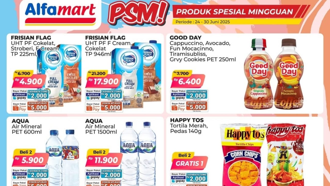 Promo Spesial Mingguan Berakhir Hari Ini, Borong Produk Favorit di Alfamart Terdekat Sekarang!