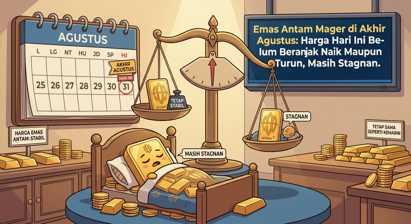 Rincian Harga Emas Hari Ini Senin 31 Agustus 2026, Cek Daftar per Gram Terbaru 