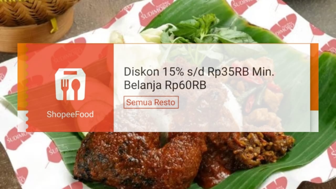 Promo ShopeeFood Hari Ini, Semua Resto Kasih Diskon Hingga Rp35 Ribu, Klaim Vouchernya Sekarang!