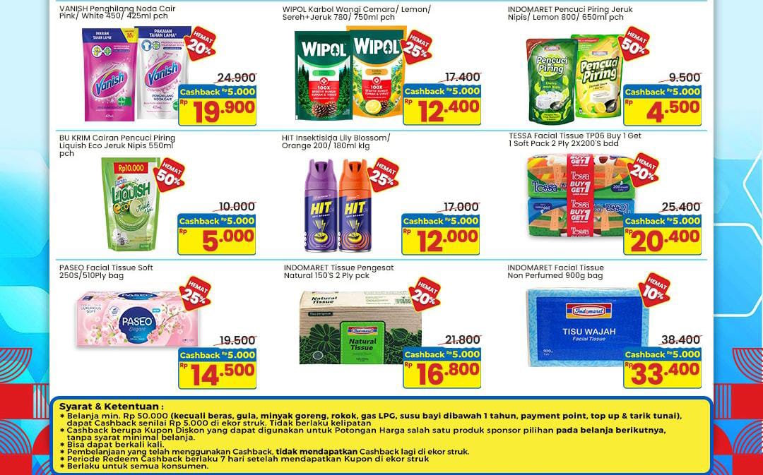 Promo Indomaret Jumat 29 Agustus 2025, Panen Diskon Cashback Rp 5 Ribu Hari Ini