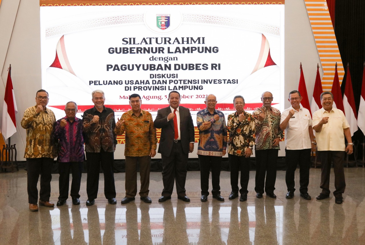 8 Mantan Duta Besar Sambangi Pemprov Lampung, Ini yang Dibahas