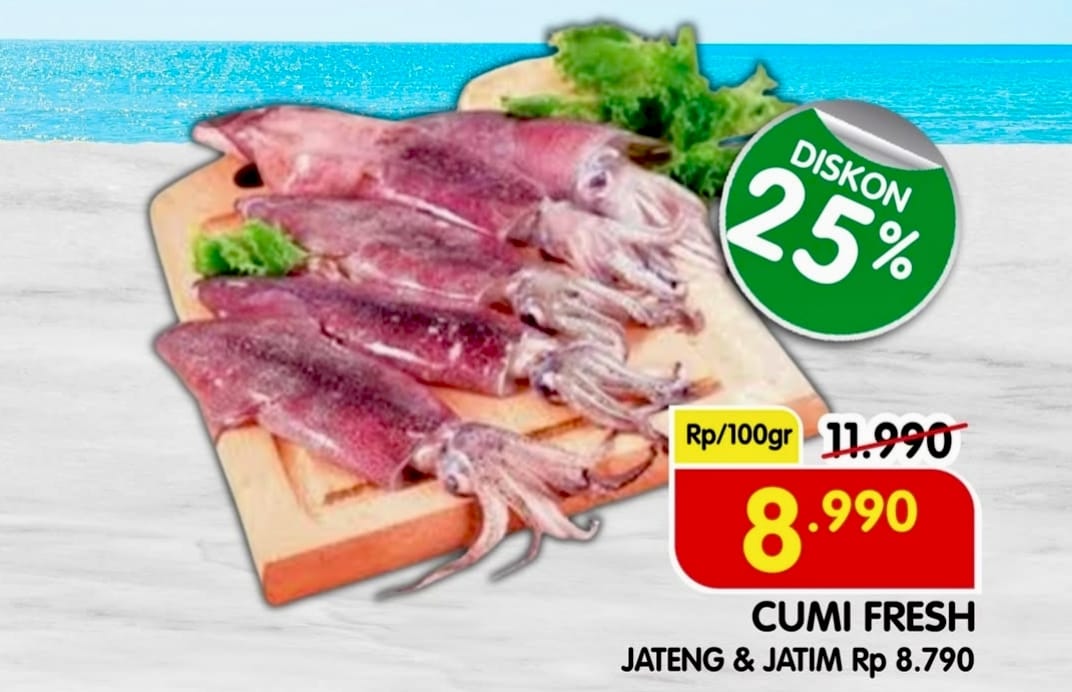 Promo Serba Lauk Di Superindo Sampai Hari Ini, Harga spesial Udang sampai Cumi Segar Diskon Up To 25 Persen