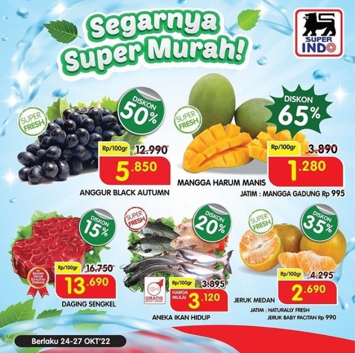 Superindo Kembali Adakan Promo selama 4 Hari, Catat Tanggalnya