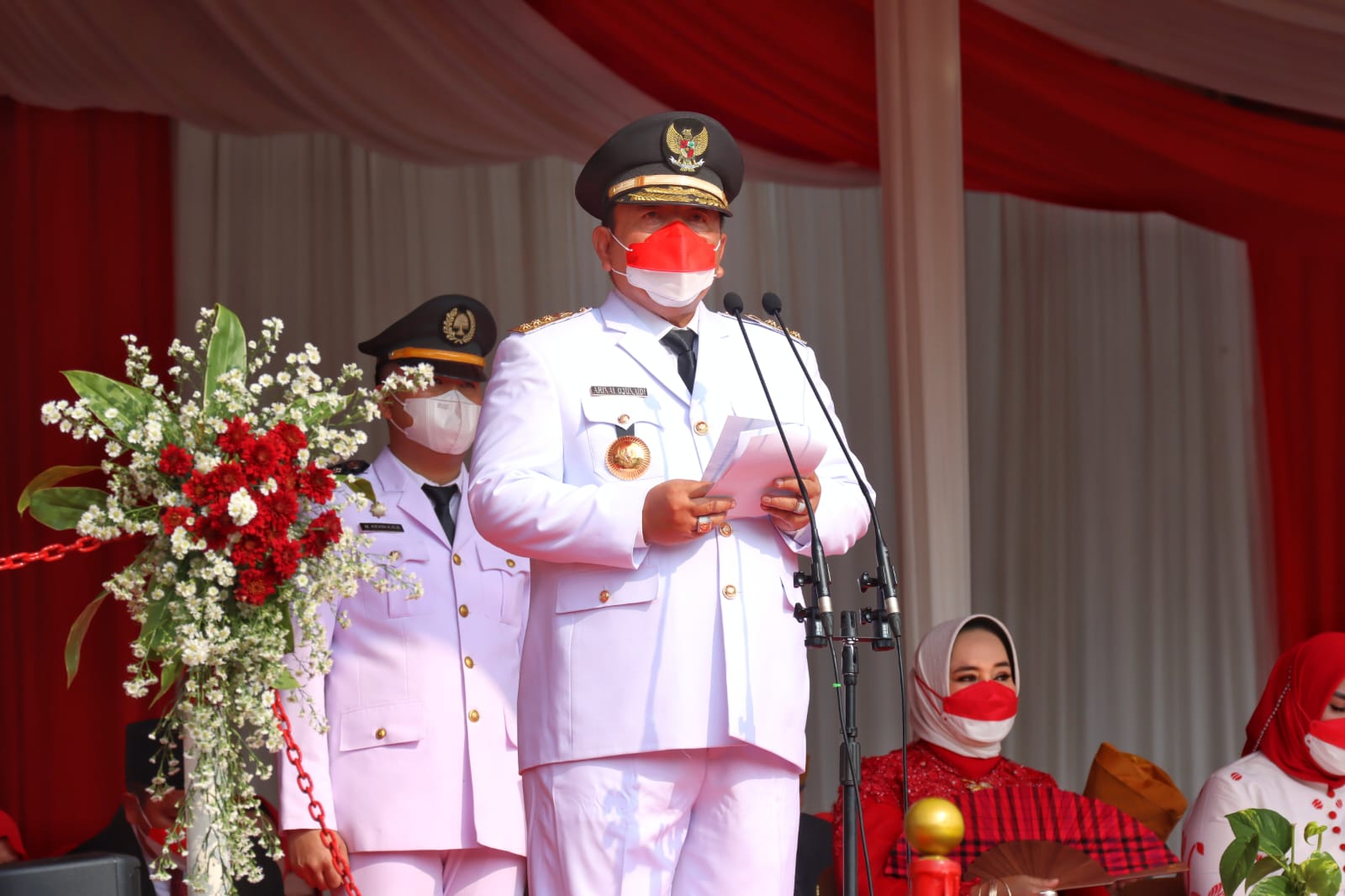 Jadi Inspektur Upacara, Gubernur Lampung : Pulih Cepat, Bangkit Kuat
