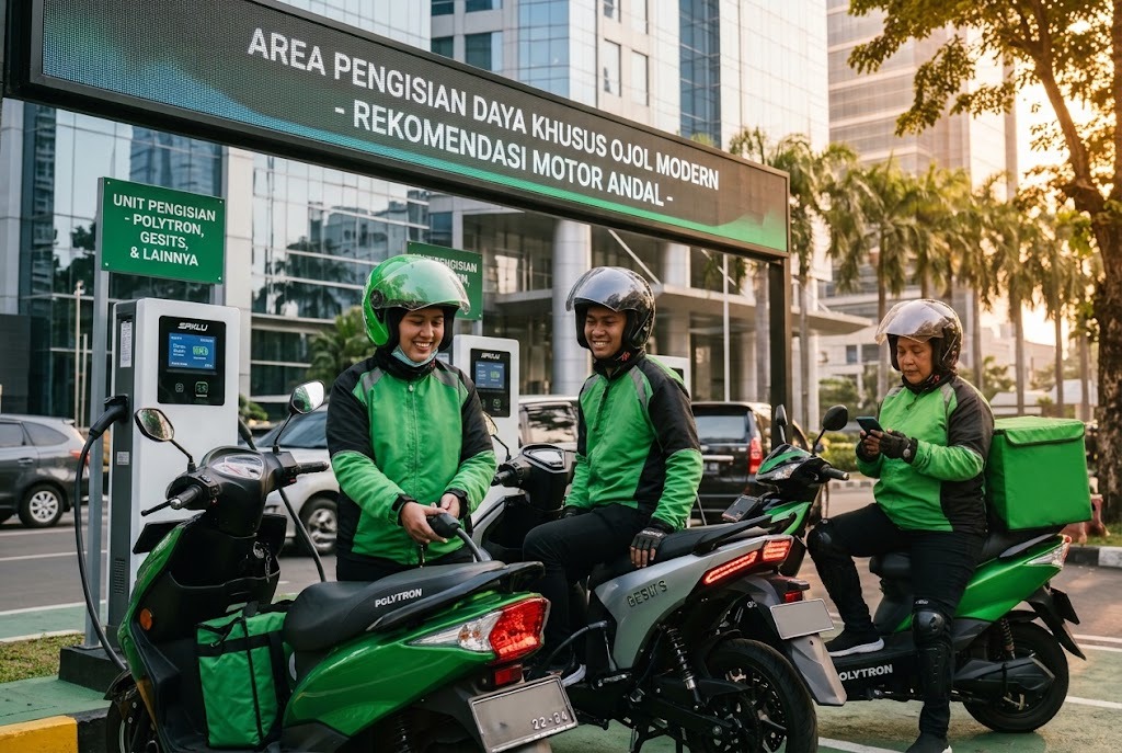 Rekomendasi Motor Listrik Handal Buat Driver Ojol Modern, Performa Maksimal Biar Narik Jadi Makin Nyaman