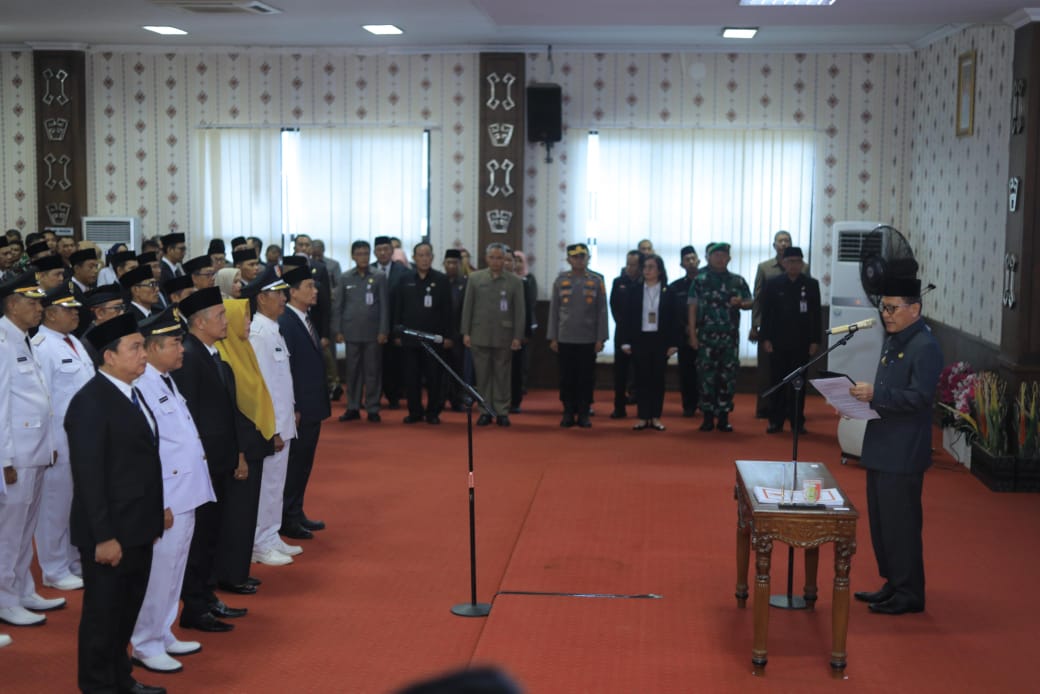 Bupati Tulang Bawang Lantik 130 Pejabat, Berikut Beberapa Namanya