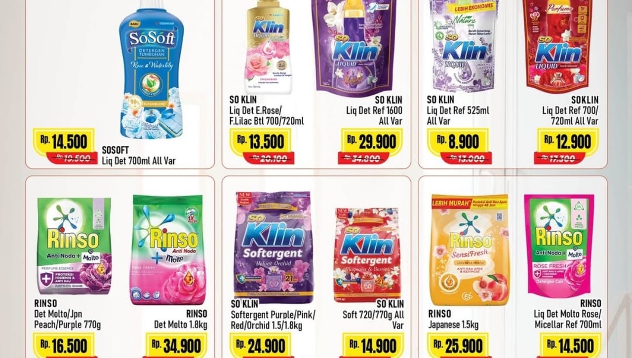 Promo Home Care Alfamart Spesial Kemerdekaan, Dapatkan Diskon Deterjen dan Pewangi Hingga 45 Persen!
