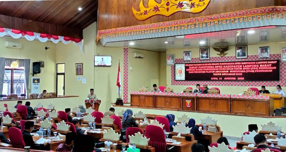 KUA-PPAS Perubahan, Pendapatan Daerah Lampung Barat Berkurang 0,23 Persen