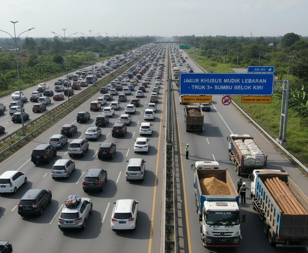 Aturan Pembatasan Truk Lebaran 2026 Resmi Berlaku, Ini Daftar Ruas Tol dan Jalan Arteri yang Terdampak