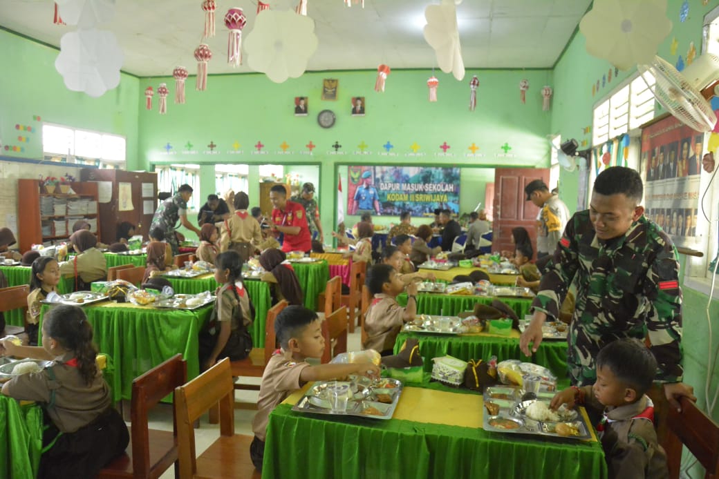 Turunkan Stunting, Kodim Tulang Bawang Bawa Program Dapur Masuk Sekolah