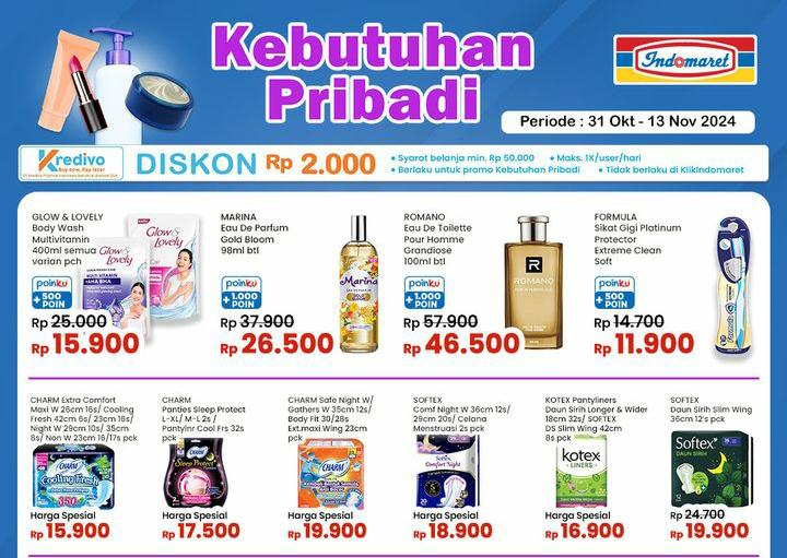 Spesial Promo Indomaret Lampung Paling Murah, Ada Diskon Parfum Wanita Rp 26 Ribu