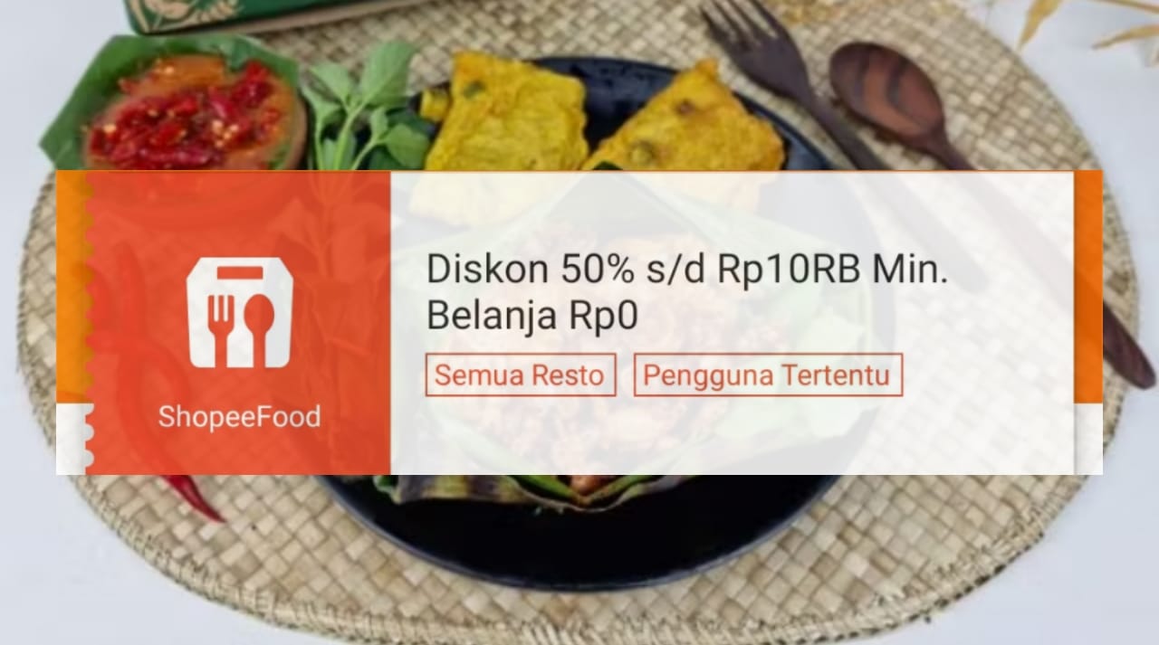 Dapatkan Promo Potongan Harga Rp10 Ribu di ShopeeFood Untuk Sarapan Lebih Hemat Seminggu, Klaim Vouchernya!