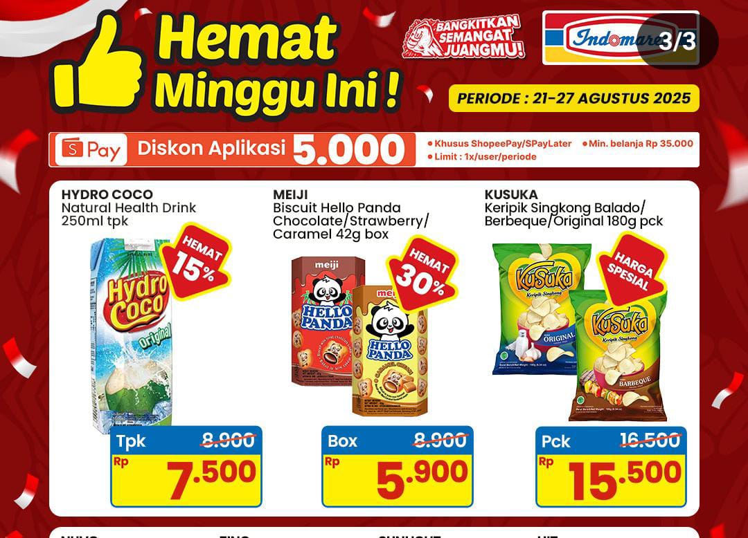Promo Indomaret Spesial Hemat Di Minggu Ini, Diskon Shampo Hingga Cemilan Ringan Harga Murah 