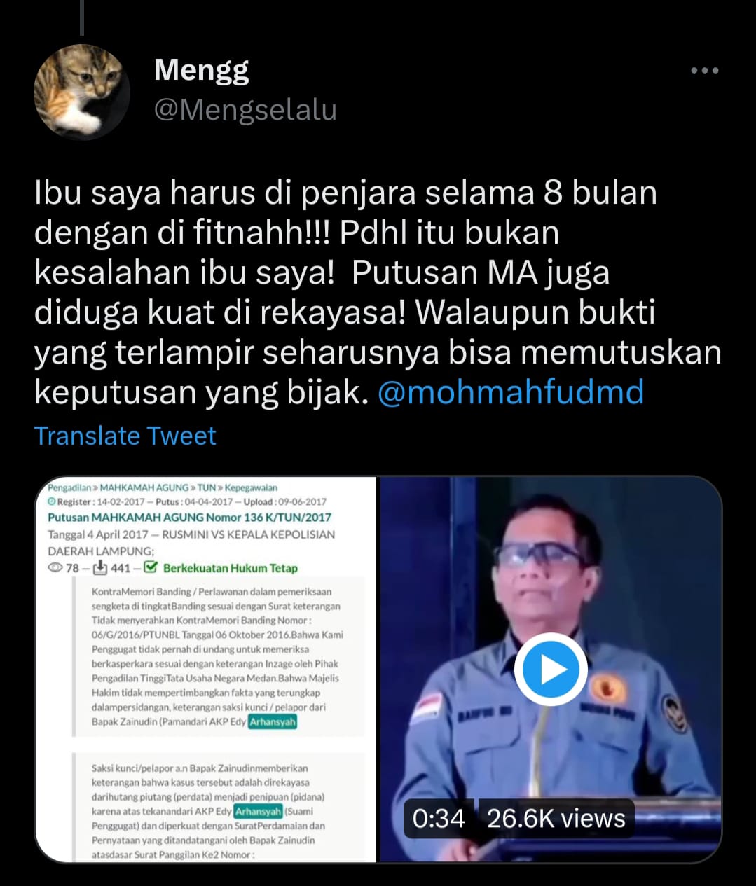 Soal PTDH Rusmini Viral di Twitter, Ini Kata Polda Lampung