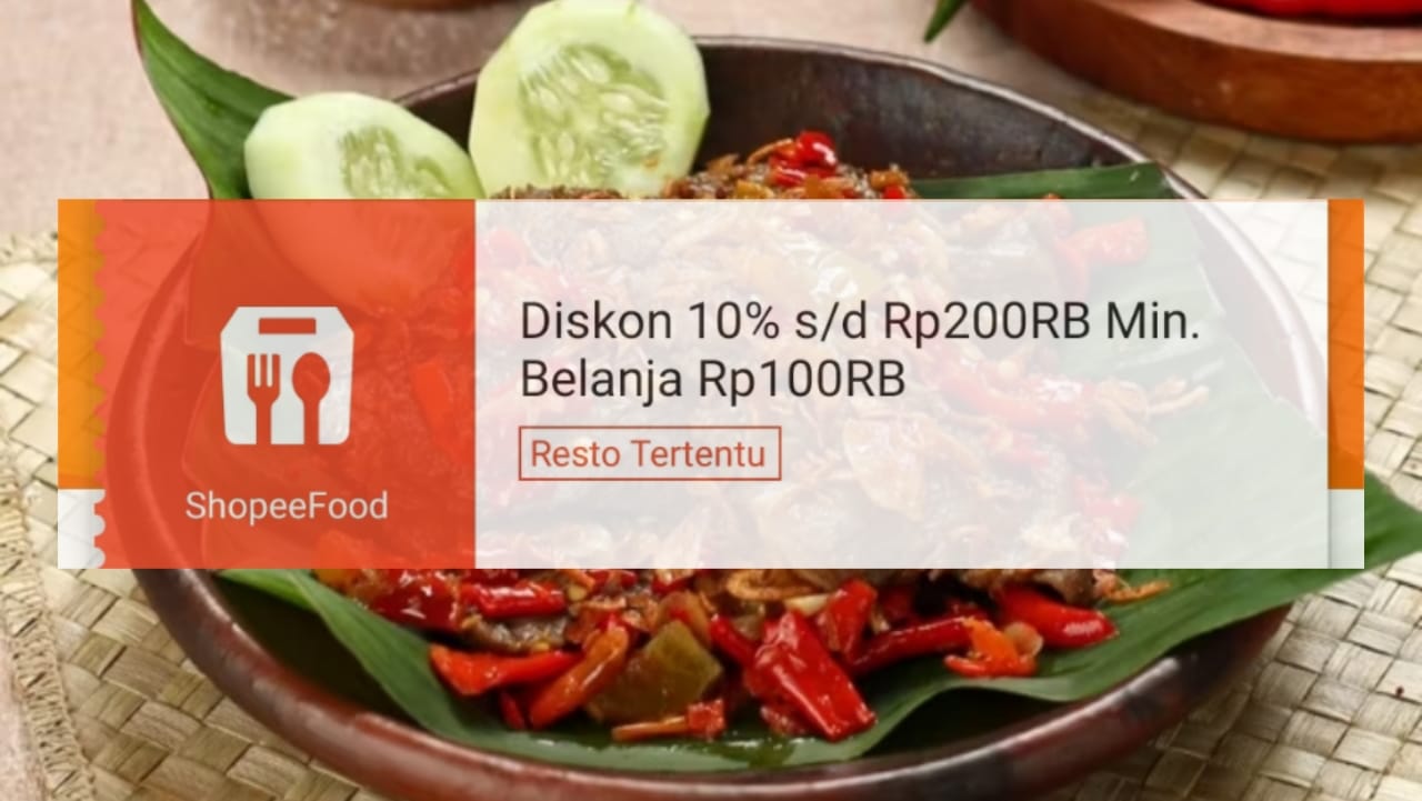 Diskon 10 Persen Sampai Rp200 Ribu Dengan Promo ShopeeFood untuk Pesan Makanan Favorit, Klaim Vouchernya!