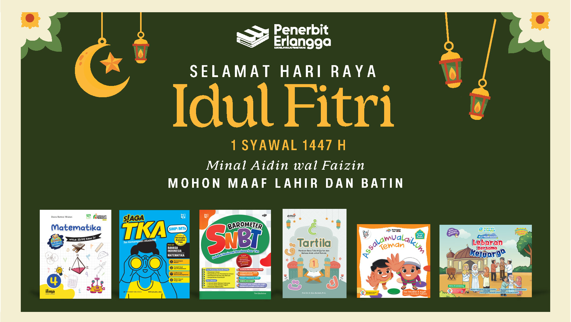 Harmoni Lebaran Bersama Penerbit Erlangga, Rayakan Kemenangan dengan Semangat Literasi