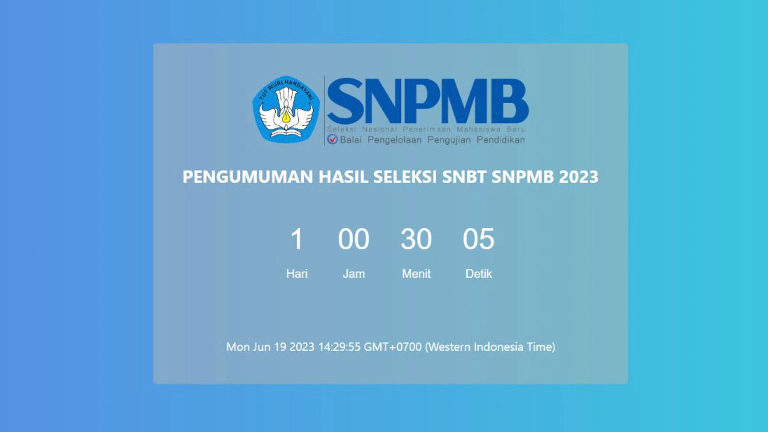Hari Ini, 20 Juni 2023 Pengumuman SNBT 2023, Berikut Link Pengumuman dan Cara Aksesnya