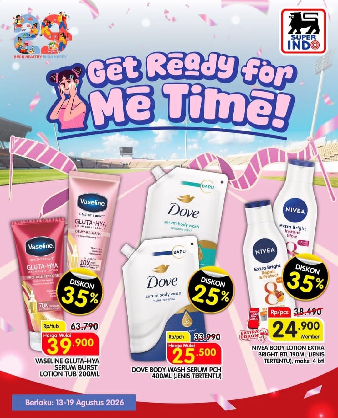 Kejar Promo Superindo Hari Ini, Diskon Perawatan Tubuh Hingga 35 Persen Berakhir 19 Agustus 2026