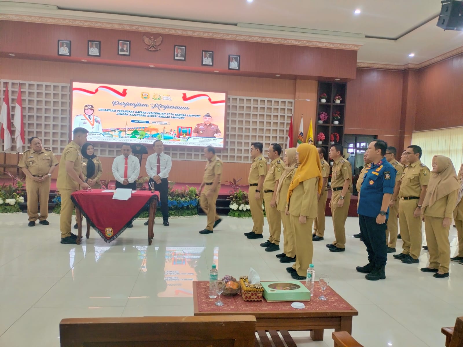 Genjot PAD dan Kawal Program Asta Cita, Belasan OPD Pemkot Bandar Lampung Teken MoU dengan Kejari