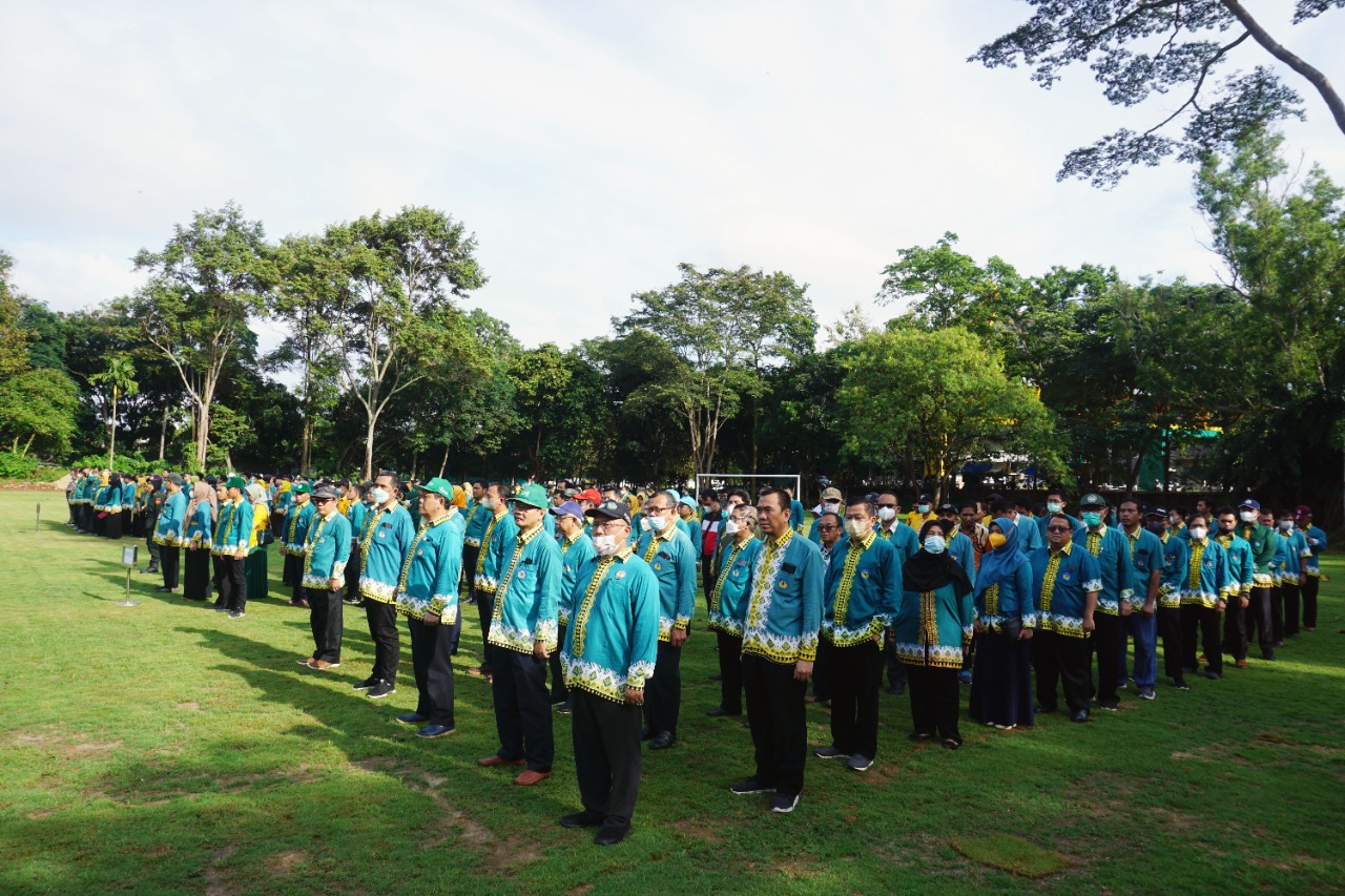 Upacara Kesaktian Pancasila di Unila Berjalan Khidmat