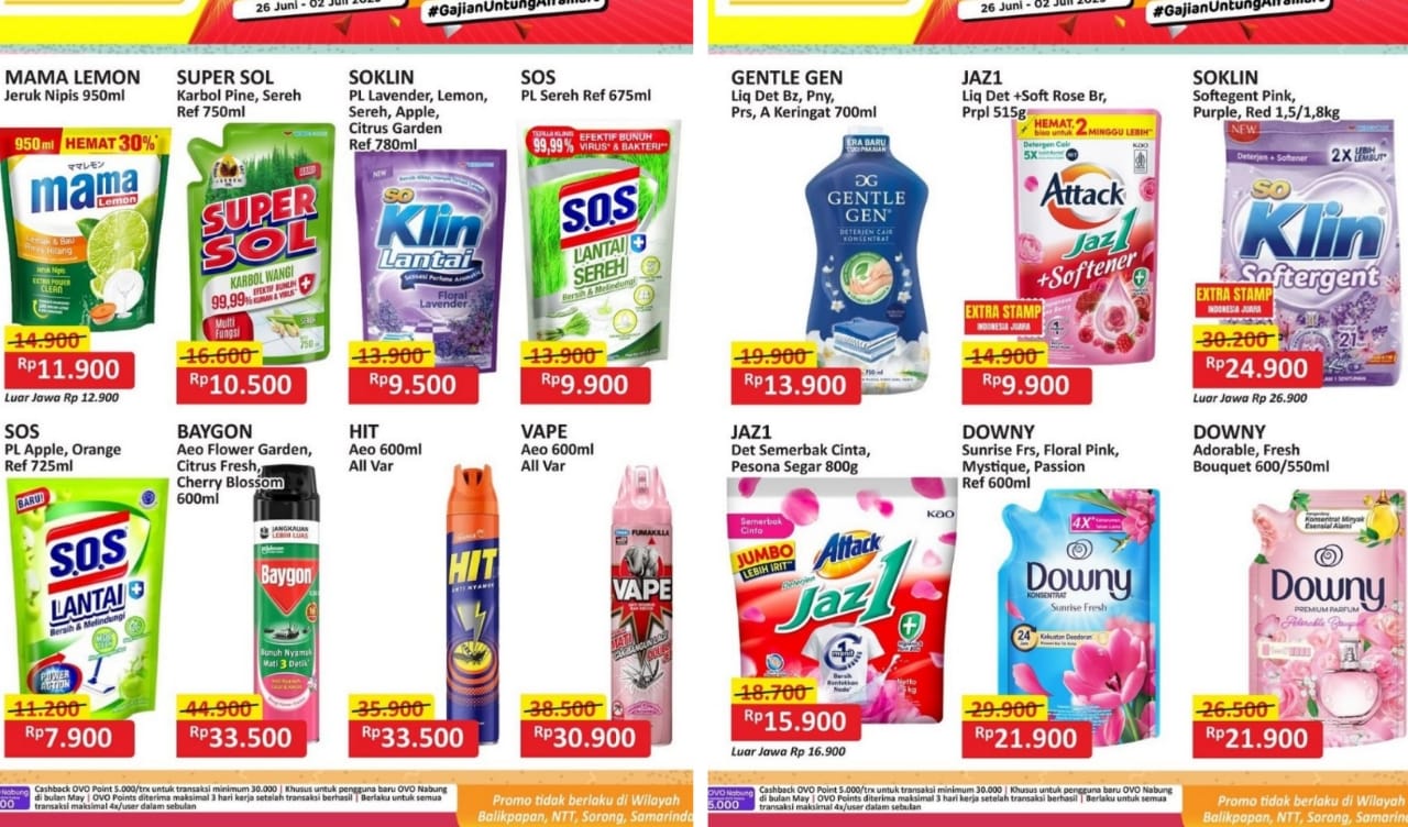 Promo Home Care Alfamart Edisi 1 Juli 2025, Cek Produk Lengkapnya