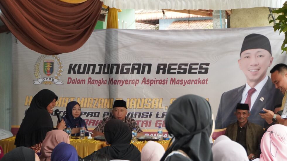 Reses, Anggota Komisi II DPRD Lampung RMD Perjuangkan Keluhan Warga