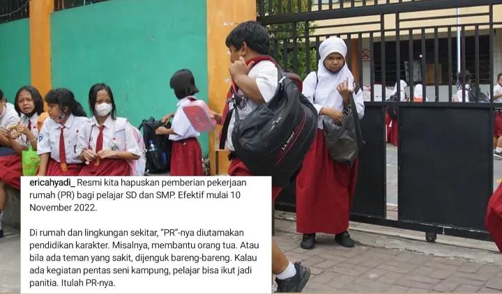 Mulai 10 November 2022, Pemkot Surabaya Resmi Tiadakan PR bagi Pelajar SD dan SMP