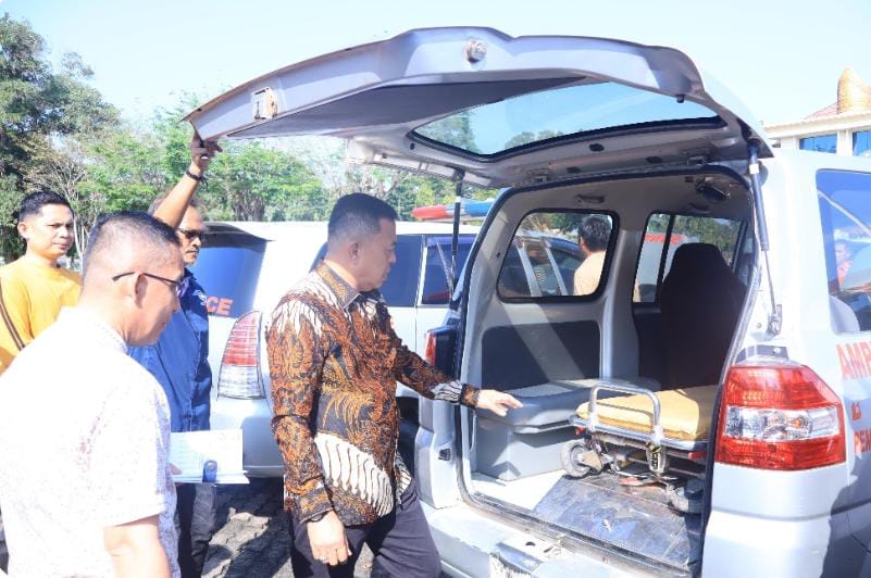 Cek Kelayakan Kendaraan di Lingkungan Dinas Kesehatan, Wabup Tulang Bawang Minta Jangan untuk Kepentingan