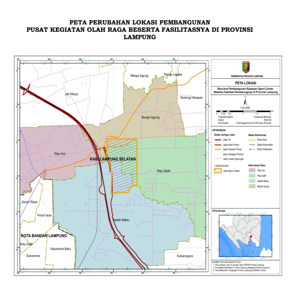 Umumkan Perkembangan Rencana Pembangunan Sport Center, Pemprov Lampung Perkiraan Rampung Tahun 2029