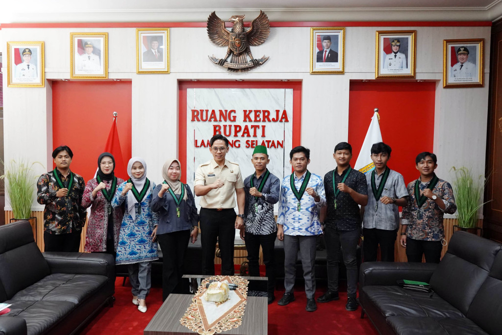 Bupati Lamsel Audiensi dengan HMI Cabang Kalianda