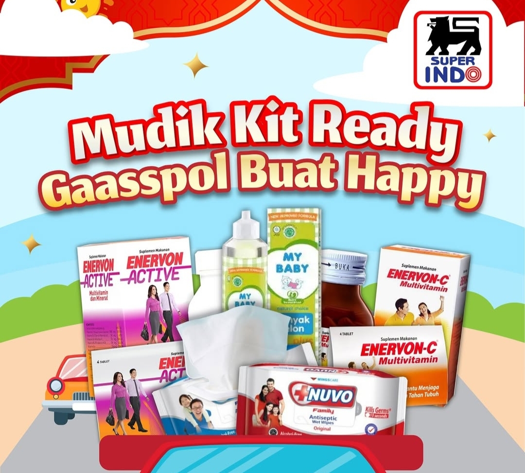 Mudik Kit Ready dengan Promo Superindo, Dari Obat - Obatan Hingga Camilan Enak 